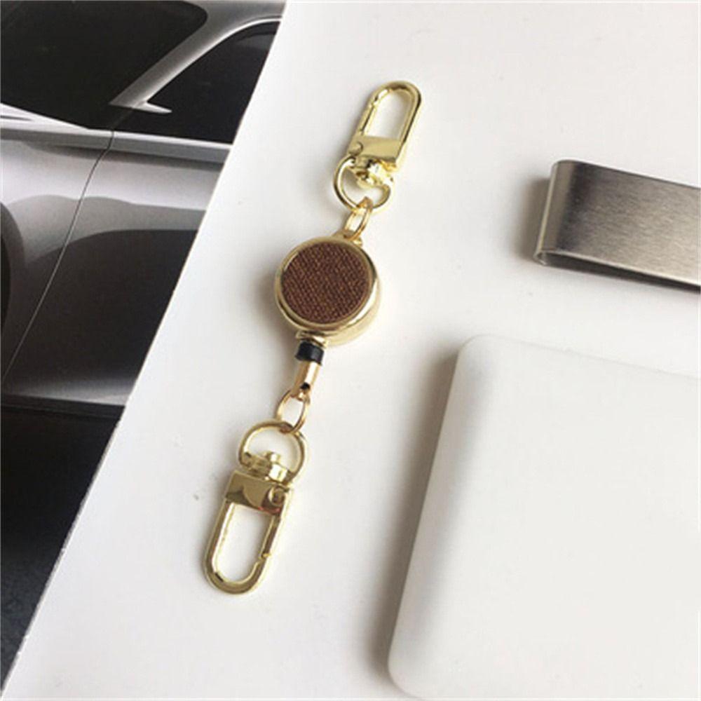 

Pull Keyring ID Lanyard Key Ring Extendable Metal Badge Holder Student Nurse Coffee-Buckle