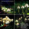 Mushroom Solar Lights-Set of 10/30pcs Fairy String Light 8 Modes Solar Pathway Lighting Outdoor Decor for Garden Yard Christmas