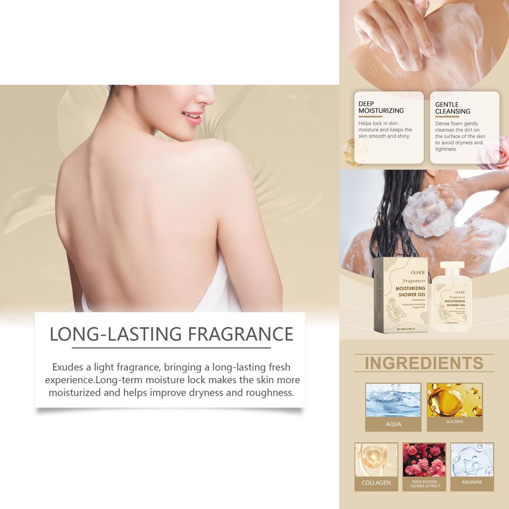 Ouhoe Fragrance Infused Moisturizing Body Wash For Luxurious Hydration And Freshness