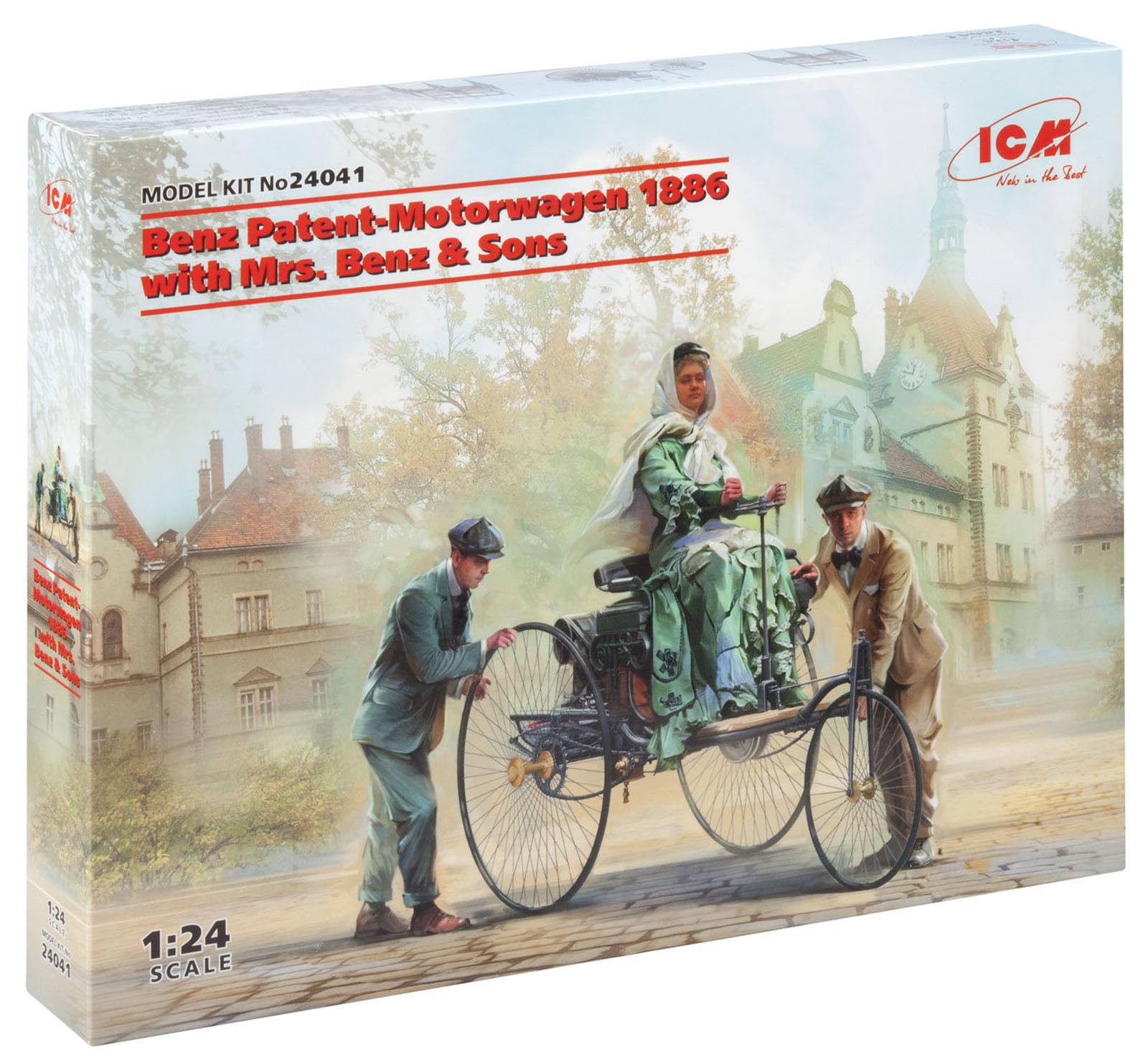 

ICM 1/24 Scale Mercedes-Benz Patent Motorwagen 1886 with Mrs. Benz & Sons Plastic Model 24041