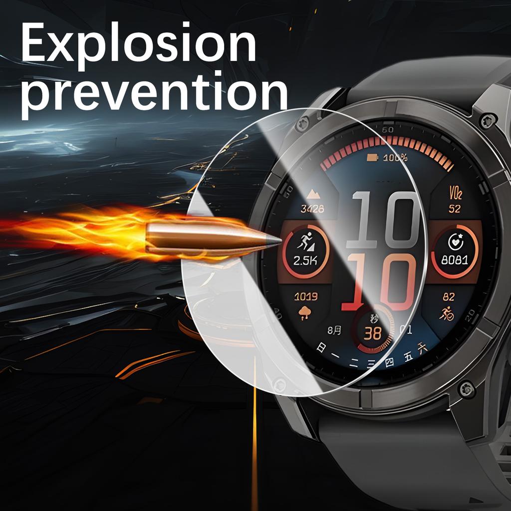 Smartwatch Screen Protector Anti-Scrach Films Cover For Garmin Fenix 8 51/43mm 47MM Fenix 7 7s 7x 8Pro 7Pro Tempered Glass Film