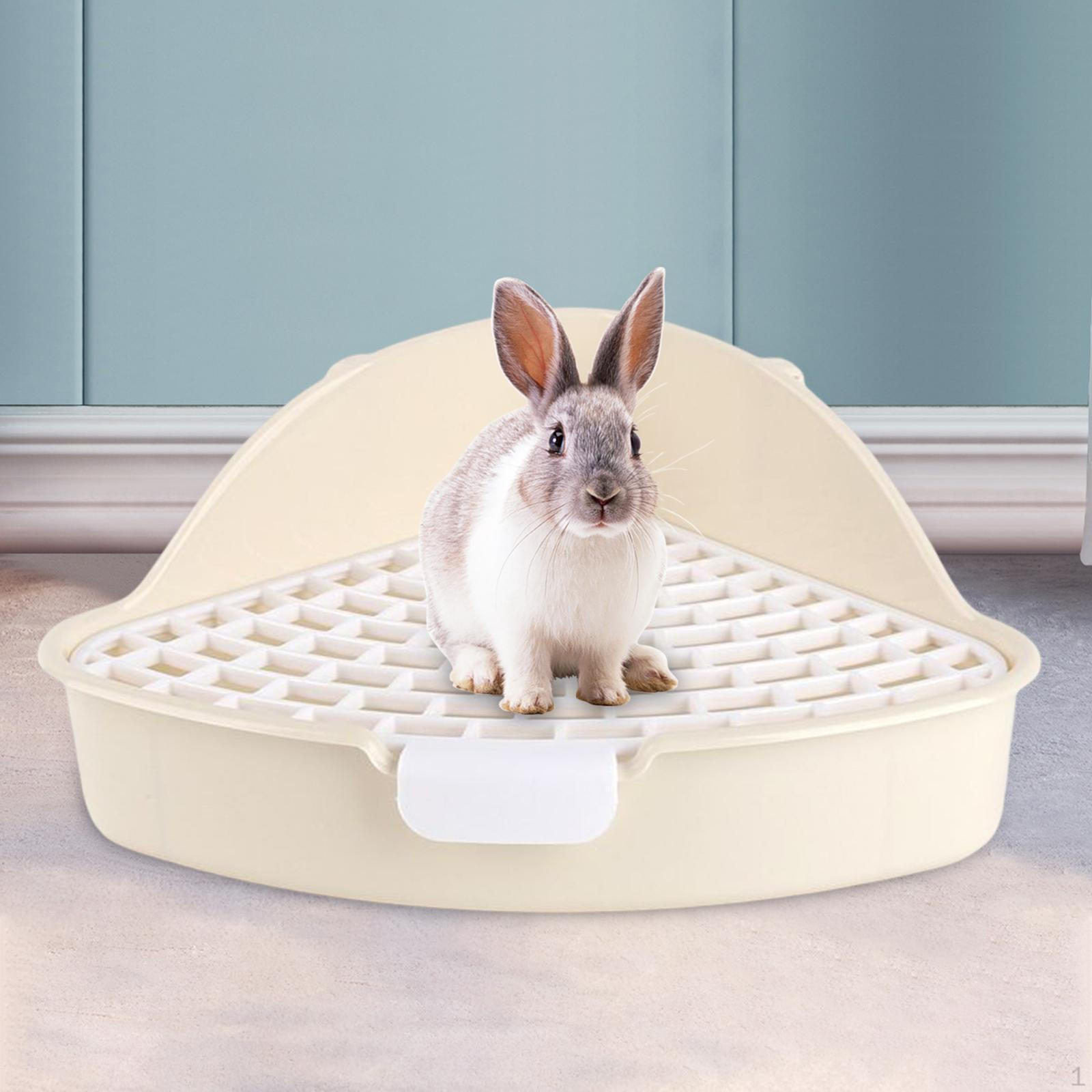 

Toilet Trainer Pet Pan Potty with Grid for Hamster Chinchilla Cage Supplies белый