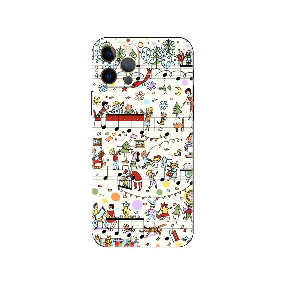 Classic Music Violin Music Notes Black Tpu Case for Iphone 5 5s Se 6 6s 7 8 Plus X 10 XR XS 11 12 13 Mini Pro MAX Back Cover