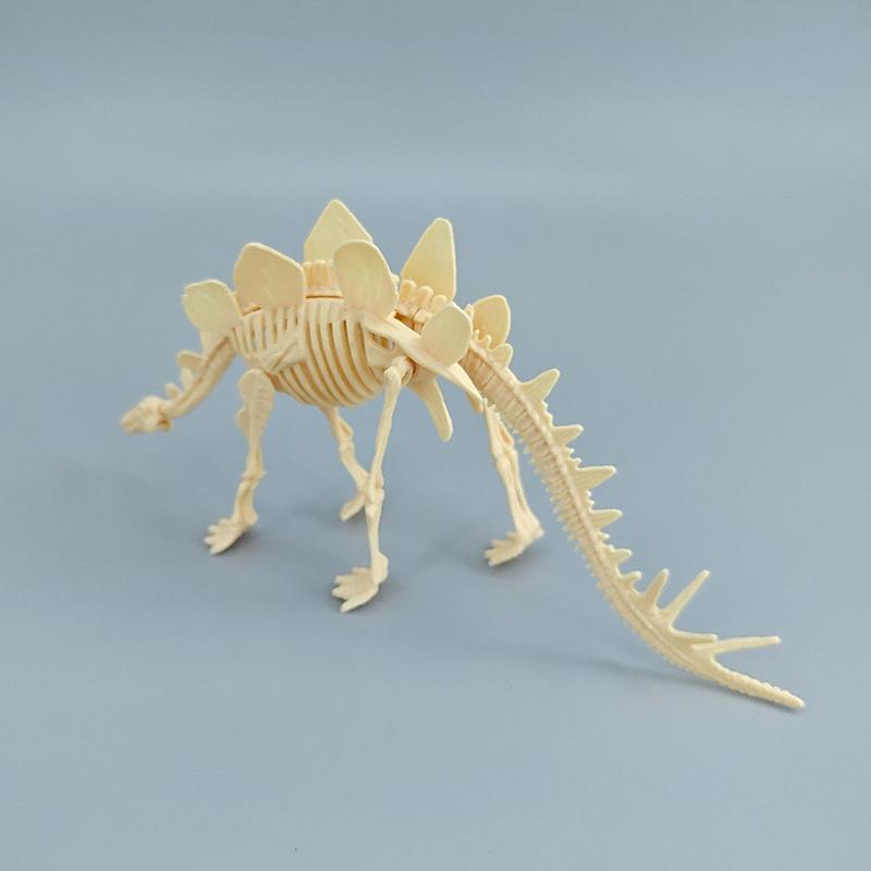 1 Set Kid Toy Diy Assembly Jurassic Dinosaur Fossil Skeleton Mosasaurus Tyrannosaurus Action Figure Collection Creative Model