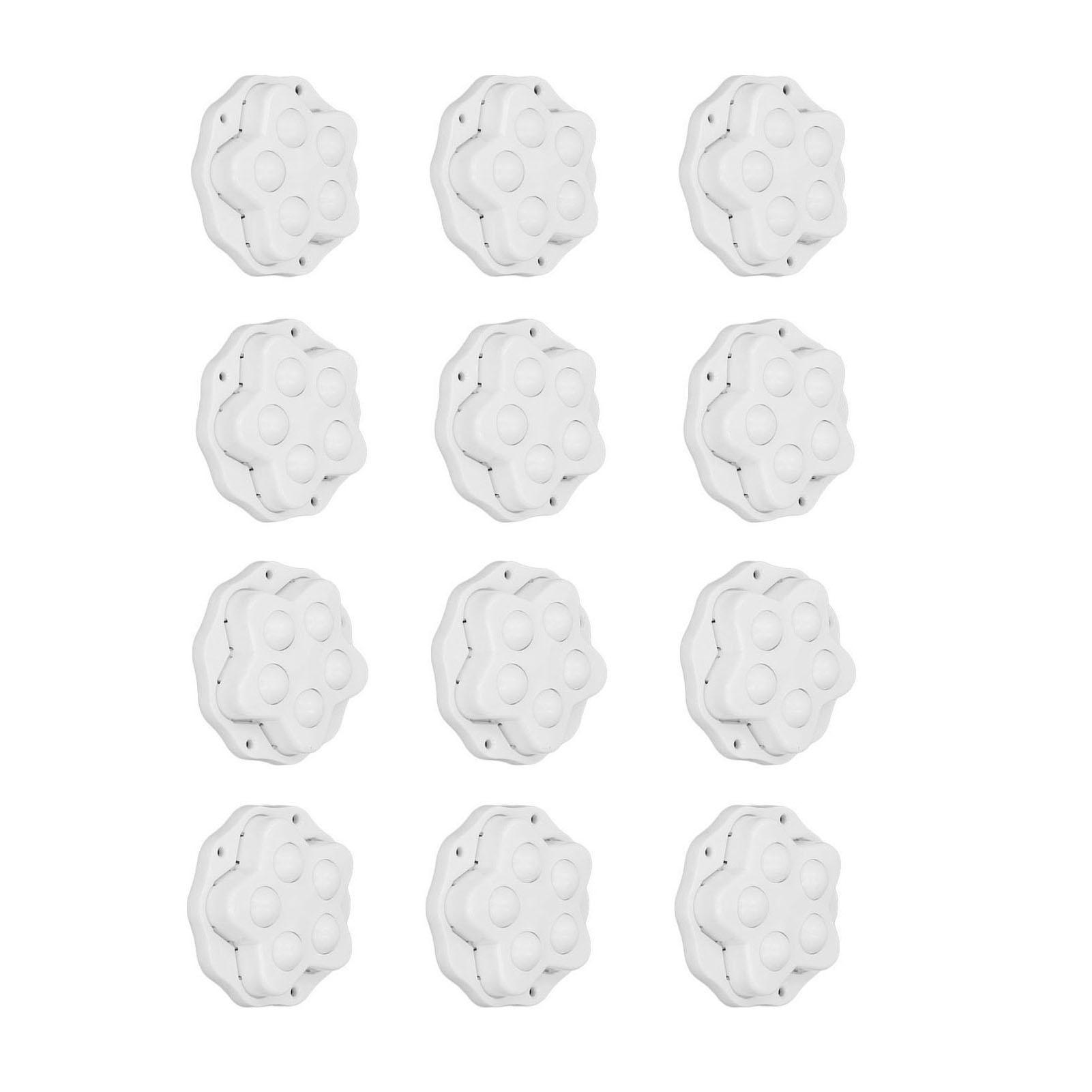 

12pcs Wheel Self Adhesive 360 degrees Rotation High Load Bearing ABS Caster for Furniture Appliance