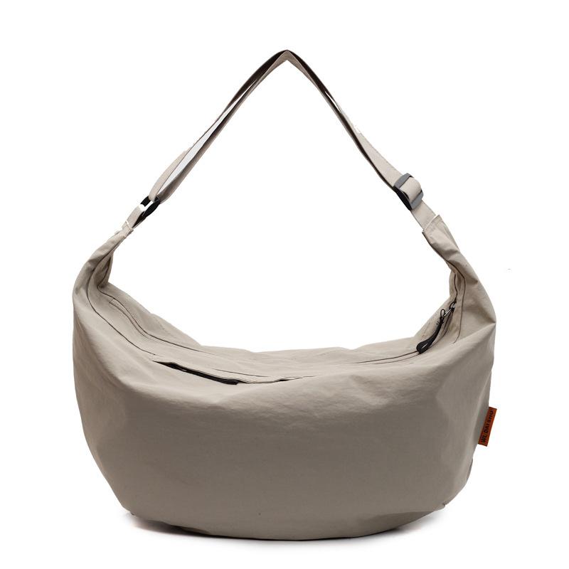 Casual Sports Large Capacity Women's Crossbody Bags Travel Lightweight Portable Ladies Shoulder Bag Solid Color Simple Girl Tote