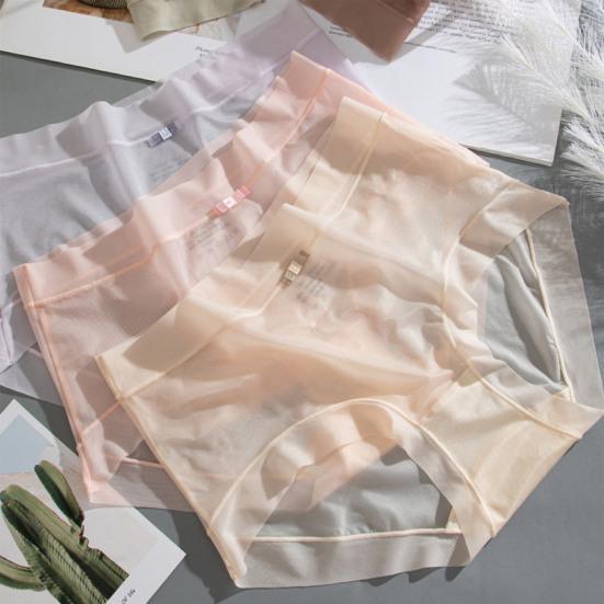 Hip lifting dámské kalhotky Led Hedvábí Bavlna Rozkrok Rychleschnoucí Ultratenké průhledné sexy spodky