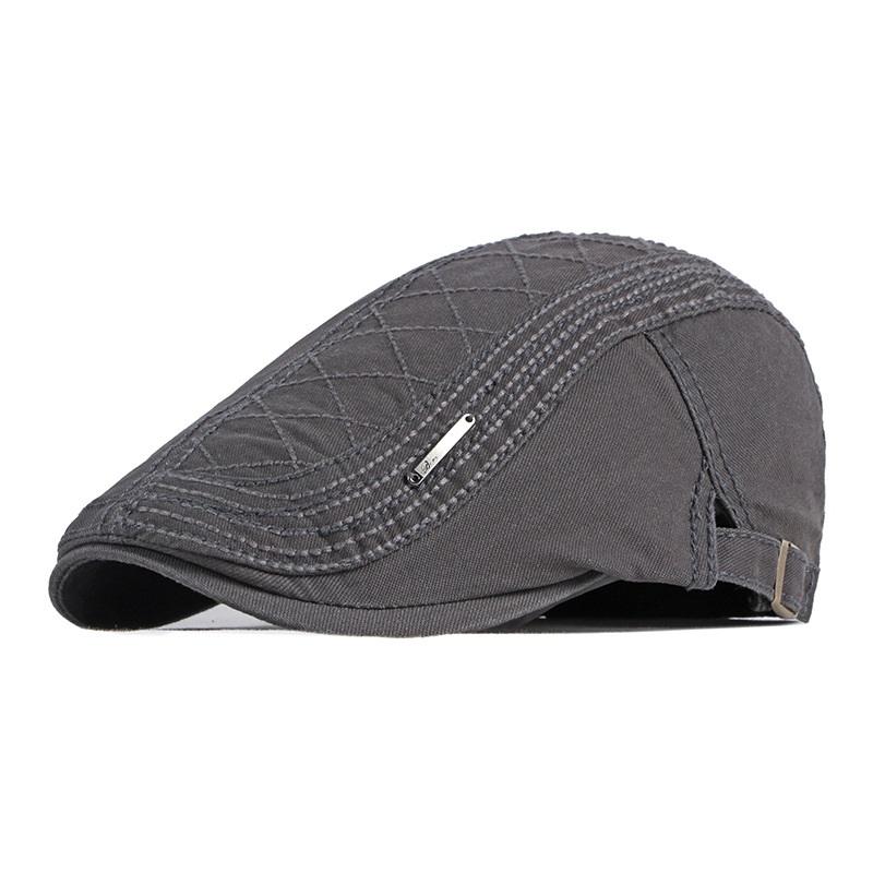 Men Flat Cap Newsboy Hat Beret Cabbie Ivy Cap Patchwork Adjustable Gatsby Newsboy Hat