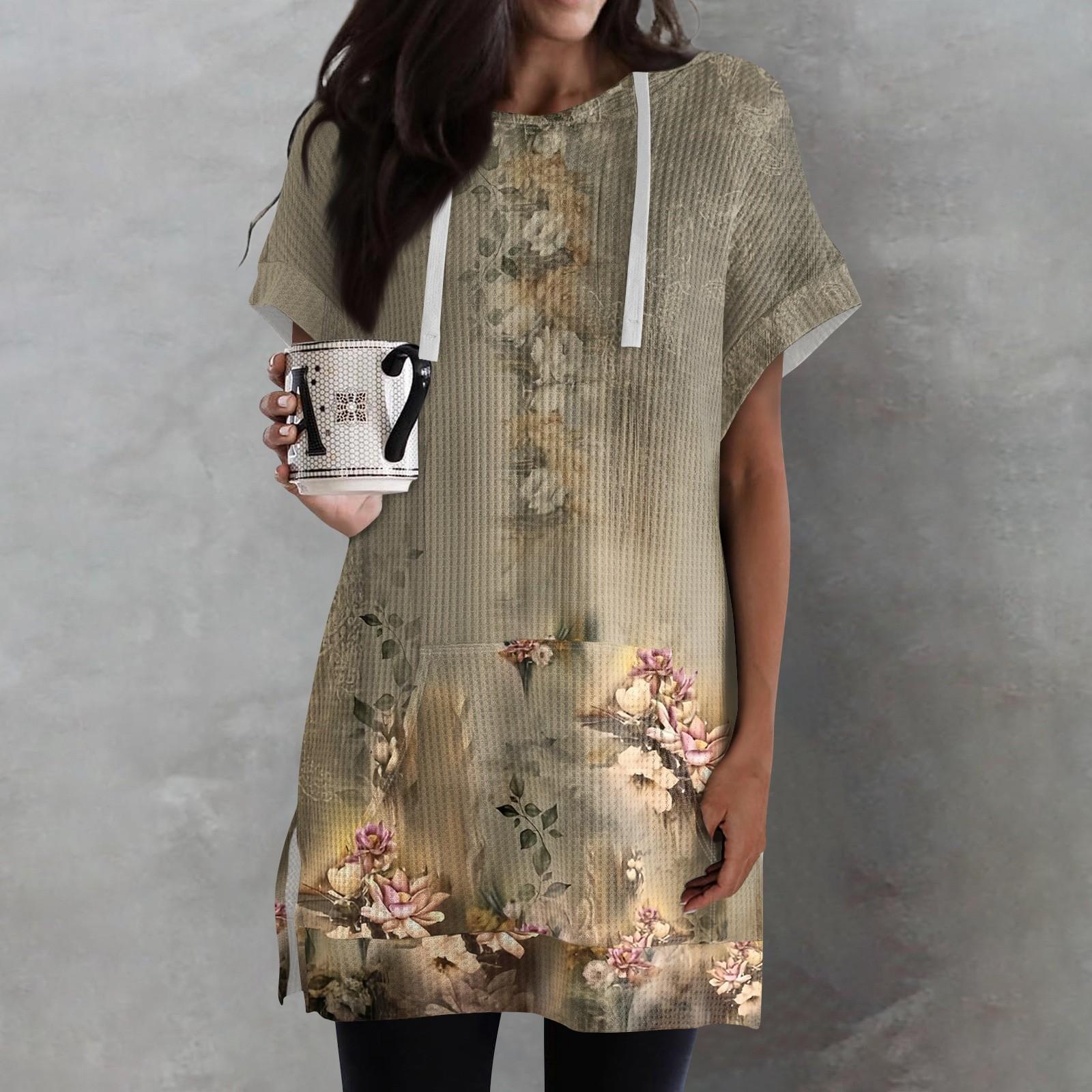 Женские свободные рубашки с принтом — фото 8