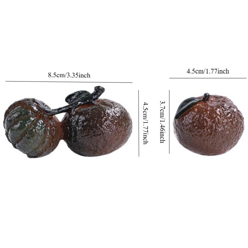 Chinese Resin Color Changing Tea Pet Lucky Orange Model Tea Figurine Ornaments Home Tea Set Decoration Accessories Crafts