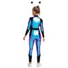 Dětský kostým mimozemšťana Cosplay Dlouhý rukáv Vysoký pas Lesklý kovový zip Kombinéza Halloweenský body