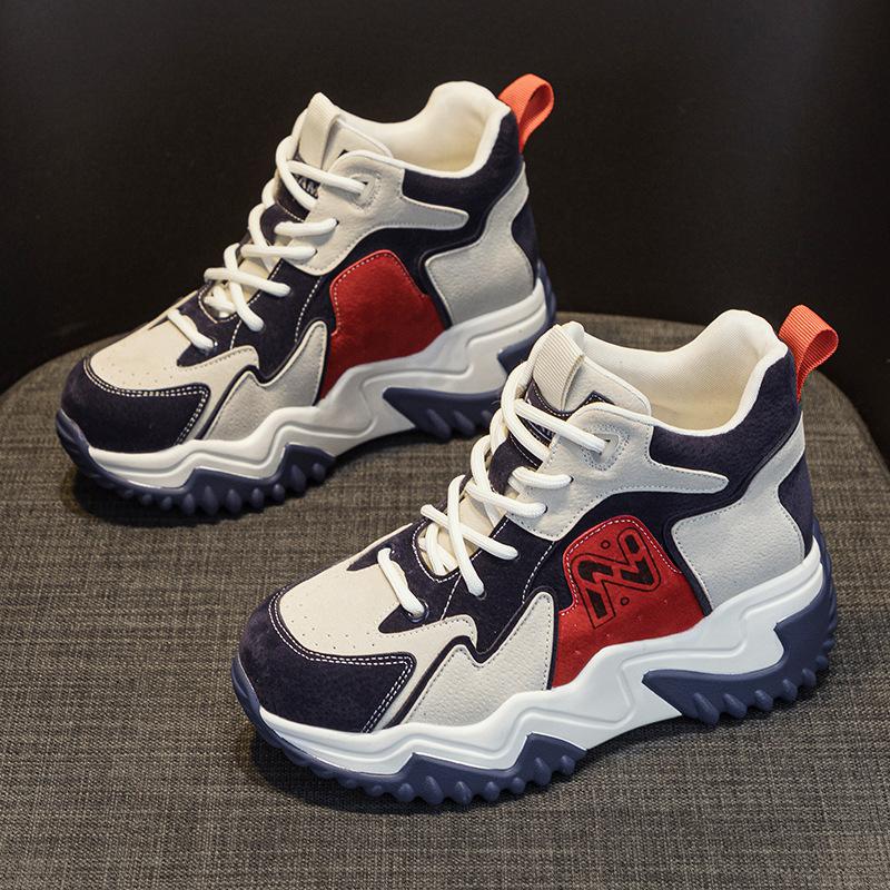 

Папины кроссовки увеличение внутренней высоты женские 2025 новые Douyin интернет-знаменитость взрывная модель универсальные корейская версия платформа папины кроссовки студенческие туфли 33