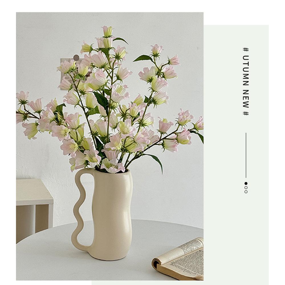 Fake Flowers Bouquet Bendable Silk Fake Flowers Vase Arrangement Flowers Realistic For Photography Props Home Decoration Office