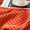 Summer 3D Waffle Plaid Pure Cotton Bed Blanket Throw Thin Quilt Knitted Bedspread Home Hotel Coverlets Sofa Cover Throw Blankets