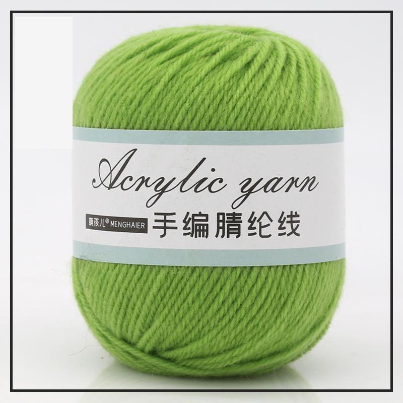 4-trådig akrylfibergarn för handstickning, blandgarn, virkning, halsduk, DIY-garn, handgjorda sybehör