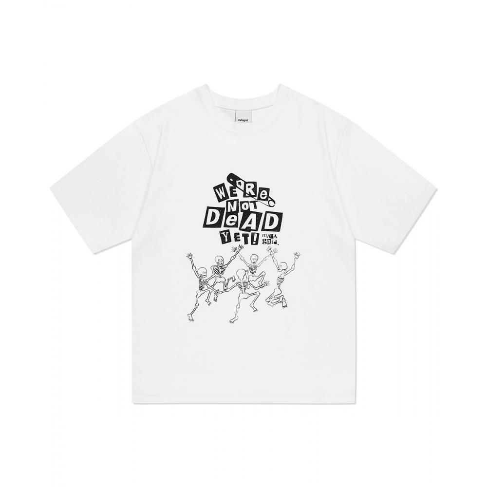 

ФУТБОЛКА MAHAGRID HAPPY SKELETON БЕЛАЯMG2DMMT520A