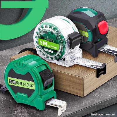 Fluorescence Tape Measure Thickened Transparent Woodwork Ruler High Carbon Steel Meter Gauge Distance Measuring Tape