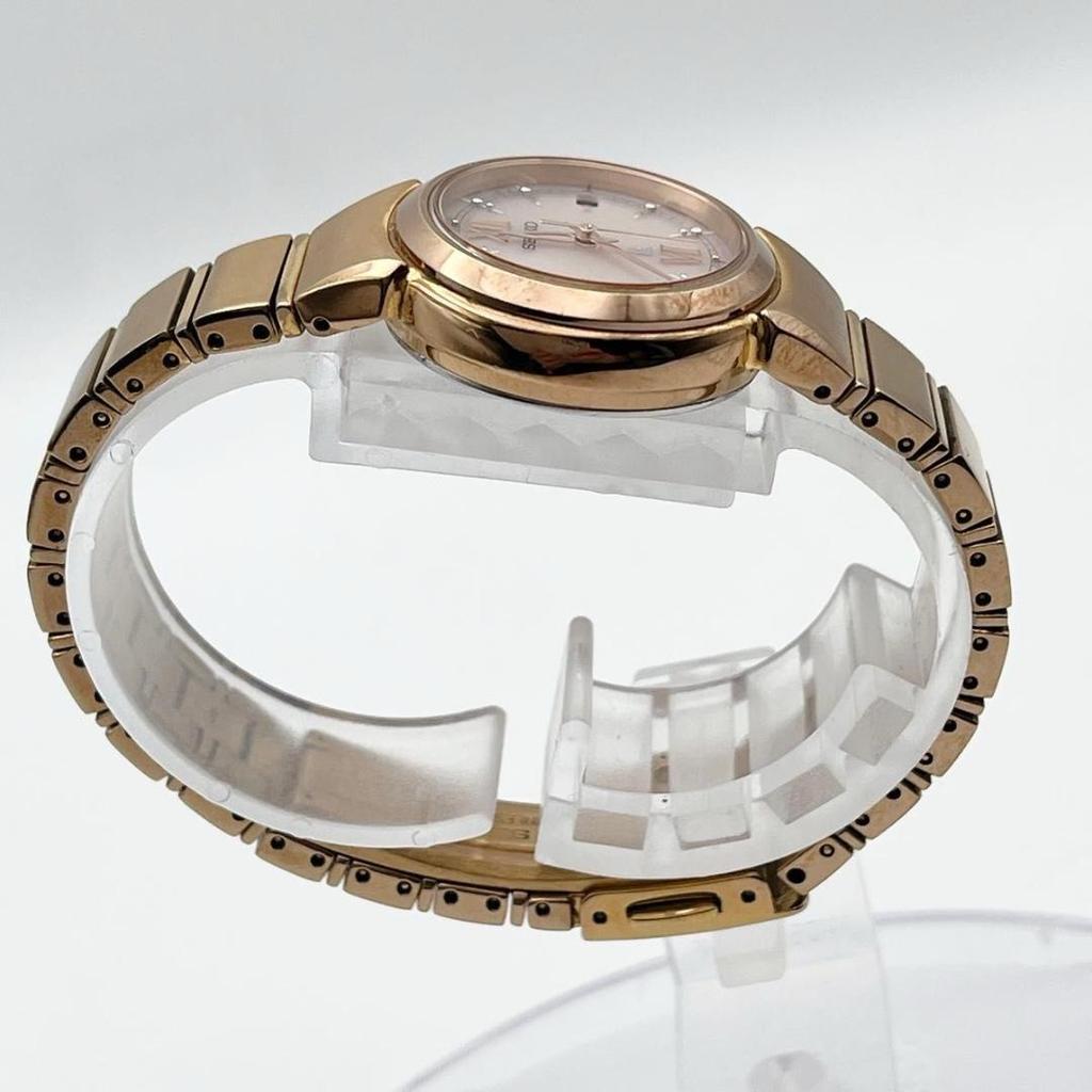 [USED] Seiko Lucia Radio Solar Date Gold Watch with Box and Links