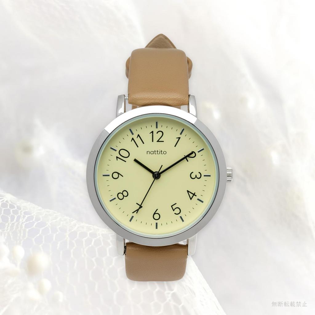 Field work Ines Synthetic Leather Band Leather Watch Simple Cute Casual Everyday Braun MKL2027-4 BR
