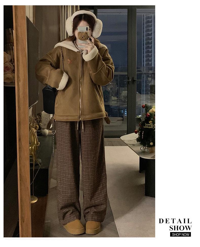 Women's Plush Fur Thick Winter Coat - Petite & Plus Sizes Available