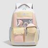 Contrast Color Student Backpack Large Capacity Schoolbag Women's Backpack