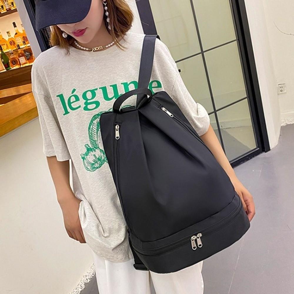 Zip Backpack Wet Dry Separation Fitness Bag Waterproof Travel Sport Bag Climbing