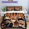3dílná sada povlečení Taylor Swift: Ideální do ložnice nebo pokoje pro hosty. Měkké a pohodlné bez vnitřního jádra yy251010150