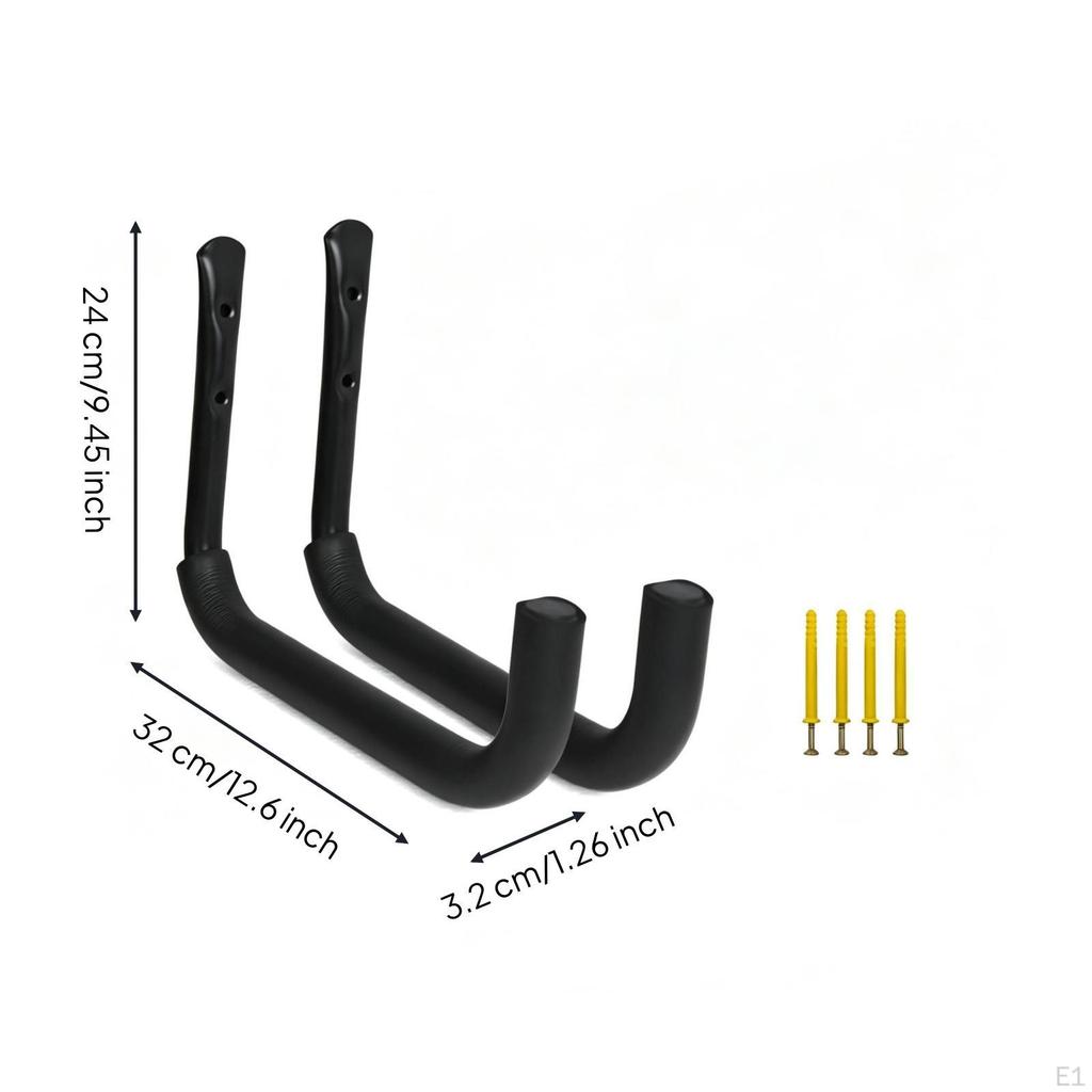 Kayak Rack Padded Paddle Board Wall Mount Carrier for Kayakers, Paddleboarders, Garage,