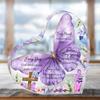 2D Flat Acrylic Purple Butterfly Decorative Plaque and Ornament for Christians,Home Desk Living Room Acrylic Decoration,Rustic Acrylic Decor for Yard