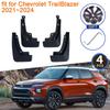 4x for Chevrolet TrailBlazer  2022 2023 2024 MudFlaps Mudguards Splash Guards Fender Flare Front Rear Wheels Car