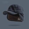 Versatile Retro Bomber Hats Fleece-Lined Windproof Corduroy Caps Earflap Warm Lei Feng Caps Autumn Winter Men Women Wear