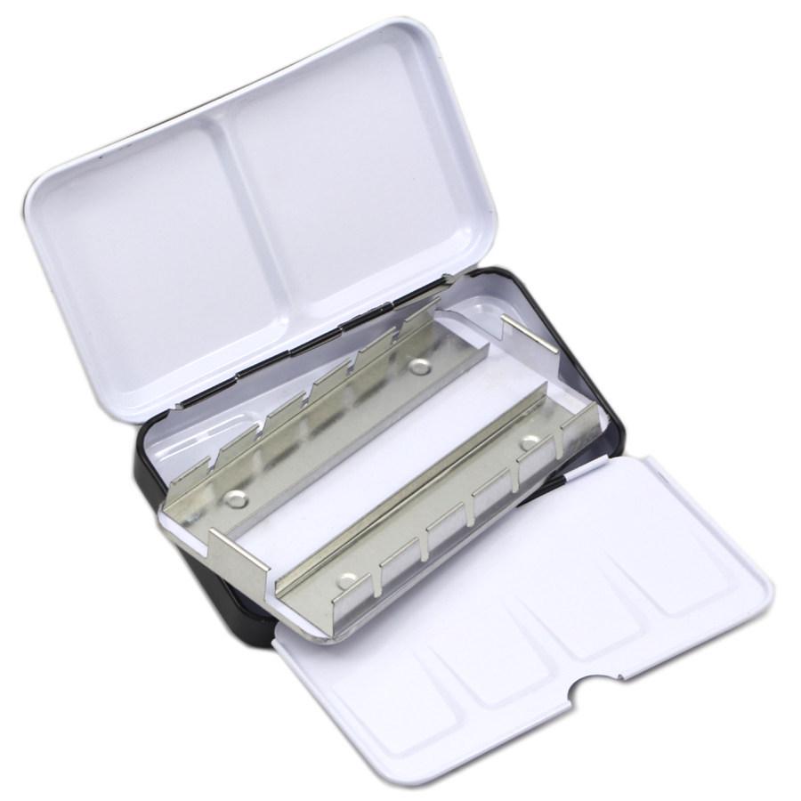 Solide Aquarellfarbe Eisenbox - Dreifache Emaille-Aufbewahrung für 12/24/48 Farben
