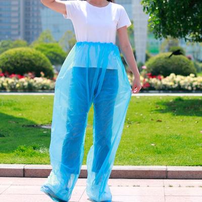 Outdoor Transparent Disposable Raincoat Waterproof Thickened Foot Wrap Rainpants Oil Resistant Foot Sealing Rain Pants