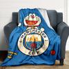 Manchester City Wappen Decken Flanell Bedruckt Atmungsaktiv Warm Überwurf für Zuhause Büro Bettwäsche 0708a21