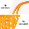 Cesto da Shopping in Plastica con Manici Doppi Ispessiti Cesto portaoggetti di Grande Capacità Organizzatore Portatile per la Spesa Fornitura per Supermercato