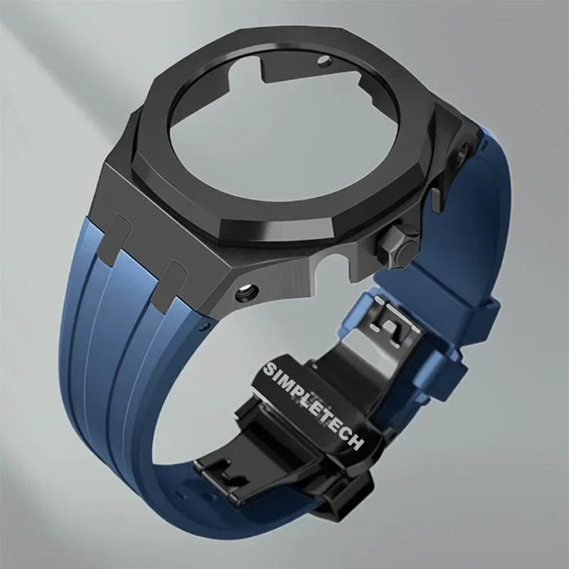 Mod Kit GEN5 GA2100 Metal Bezel for G shock Casioak Modification 4th Generation Rubber&Steel Watch Case Strap GA-B2100 2110