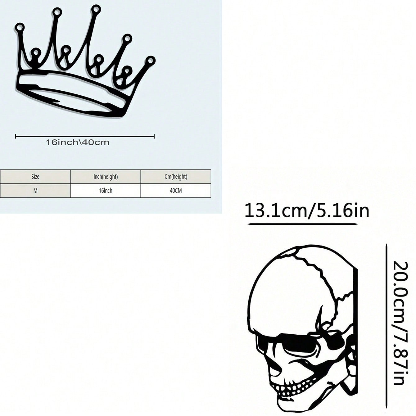 

Crown Metal Wall Art Royal Theme Mural Prince Princess Bedroom Decor Housewarming Gift різнокольоровий