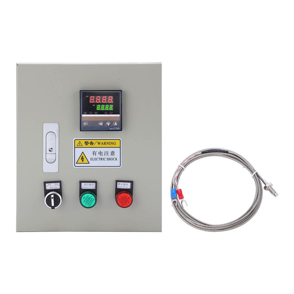 BERM Temperature Controller 3 Phase Intelligent Thermostatic Control Box with M6 Thermocouple AC 380V