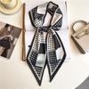 Polka dot small scarf for women, versatile long wide neckerchief, shawl, scarf, tie, all-purpose accessory for spring and