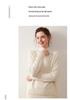 Women's Cashmere Knit Sweater - Solid Color, Half-High Collar, Loose Slimming Fit, Thick Drop Shoulder Sleeves for Autumn/Winter