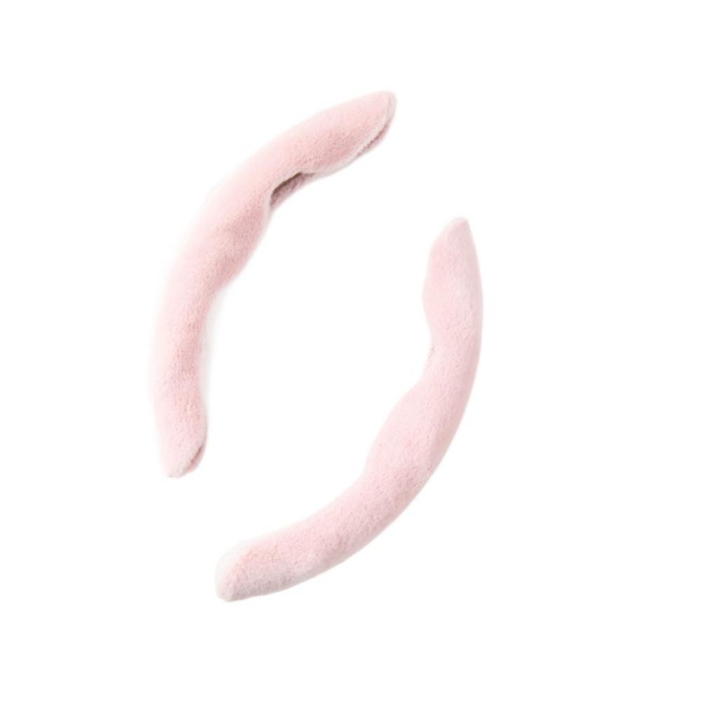 2Pcs Soft Auto Steering Cover Plush Steering Wheel Sleeve Steering Wheel Protector  General