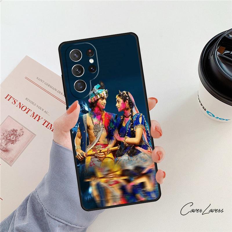 Lord Krishna Radha phone case For Samsung Galaxy S24 S25 S23 S22 Ultra Note 10 20 Plus S20 S21 FE Cover