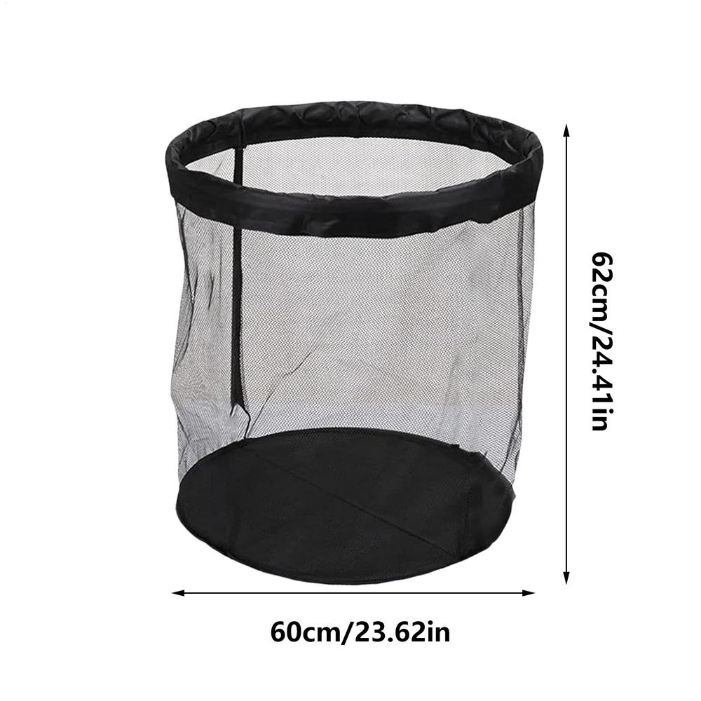 

Portable Garage Ball Storage Basketball Storage Container Box Organizer Basket Net For Outdoor Garden Garage Sports Pool Deck чёрный
