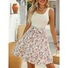 Spring Summer Elegant Color Block Sleeveless Dress Original Design Casual Women's Dress for Foreign Trade