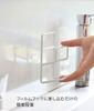 Yamazaki Film Hook Sponge Holder Double White Approx. W7.3 X D6 X H13cm (excluding Film Hook) Tower Sponge Holder Easy Installation In Your Preferred