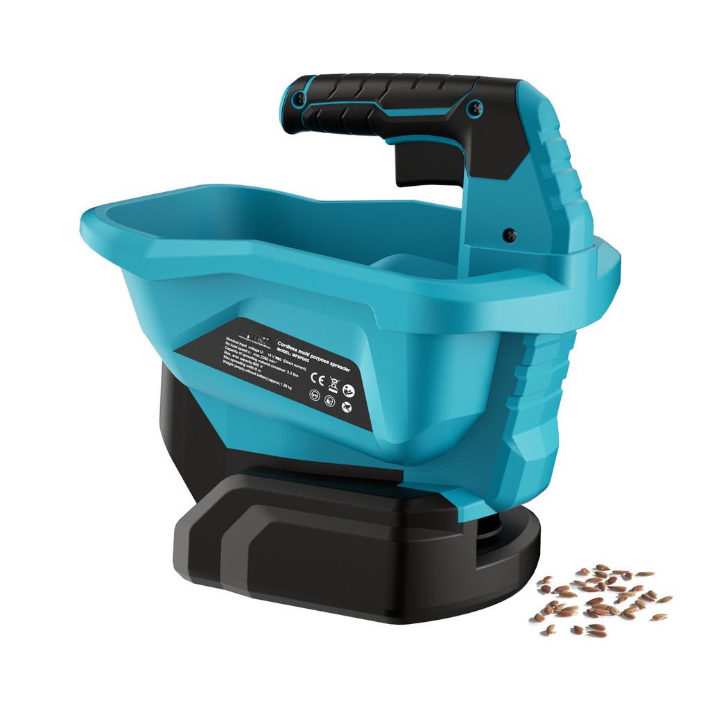 Spargitore Manuale Senza Fili Portatile per Sementi da Prato Spargitore Elettrico Piccolo Applicatore Automatico di Fertilizzante