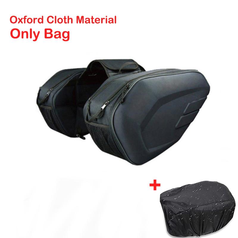 Motorcycle Waterproof Saddle Bag / Motorcycle Side Helmet Riding Travel Bags + Rain Cover One Pair