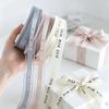 3 PCS Gentle Tricolor Gauze Ribbon, Ins Style Transparent Mesh DIY Bow Ribbon Printed Cake Gift Box Decoration Ribbon