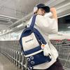 Schoolbag1011 New Korean Version Ins Mori Trendy Handsome and Versatile Large-capacity Schoolbag Middle and High School Students Backpack