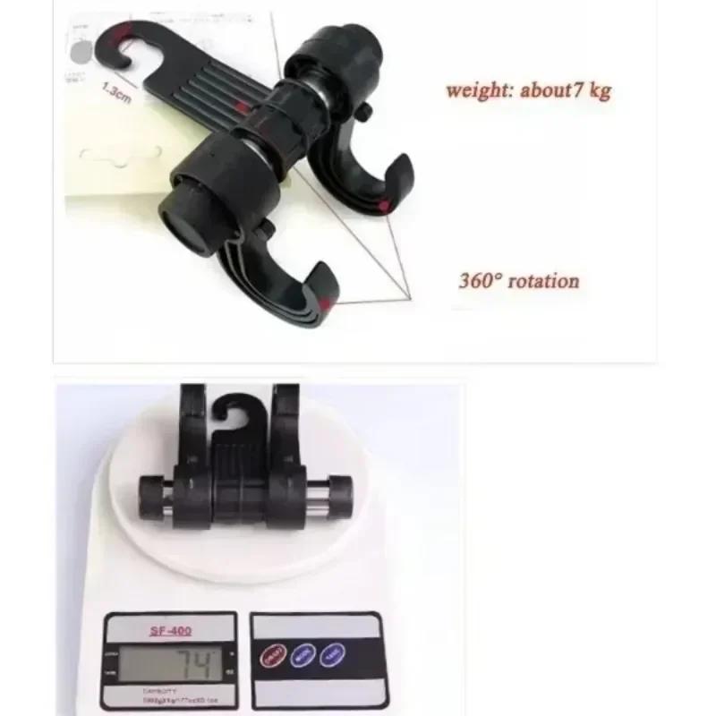 2Pcs Universal Car Seat Back Storage Hook Sundries Hanger Bag Holder Multifunction Car Hooks Vehicle Storage Organizer
